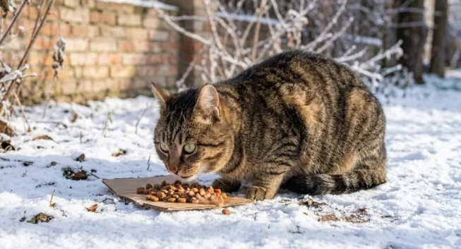 喂了一冬天的胖狸花猫，决定开春带它回家，却再也找不到了