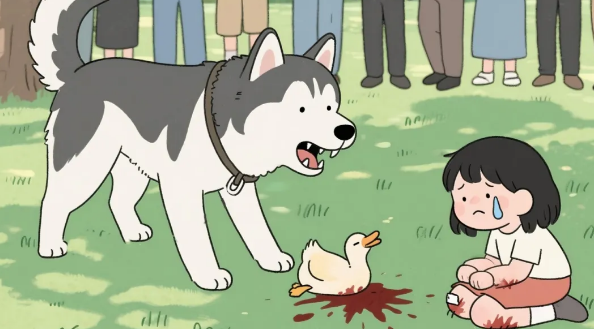 未拴绳哈士奇公园攻击他人宠物鸭致死 主人获赔2278元