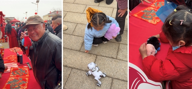 江苏宿迁：宠物智能狗、AI陪伴鹦鹉亮相光明村大集受热捧