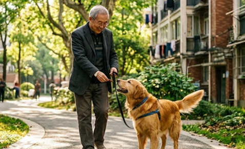 金毛豆豆追车3公里，用忠诚送别病逝主人