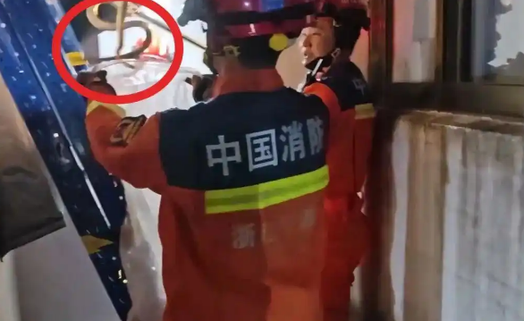 浙江男子上厕所时，突然出现一条眼镜蛇