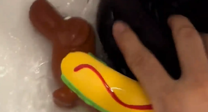 狗子戴着围脖显得很老成。网友：退休有十多年了