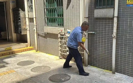 广州番禺一小区现两米多长的大蛇！去年也曾有蛇出没