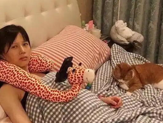 papi酱晒孕照与猫同床引争议！