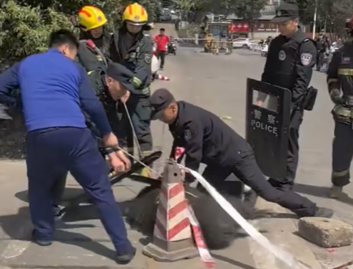 300斤野猪勇闯肉联厂 獠牙锋利无比凶猛 被一斧敲晕