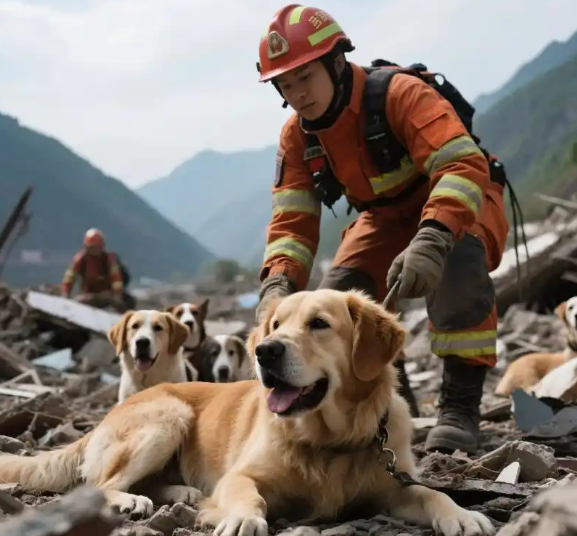 泪目！汶川地震17年后，汶川地震搜救犬全部离世，它们的功勋永存