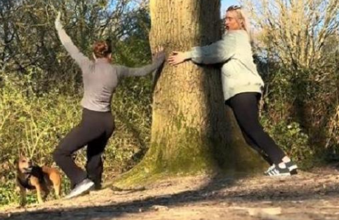 狗子玩太嗨不小心绊倒主人，顺带还偷走了对方的发圈