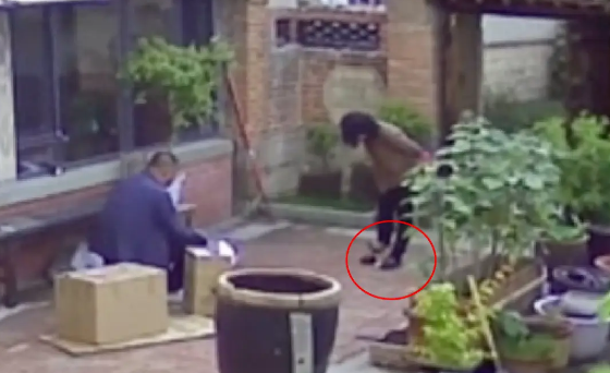 老太没精力照顾小狗，打听下家，找到心仪家后好不舍！